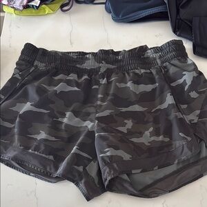 Athleta Gray Athletic Shorts Moisture-Wicking Performance